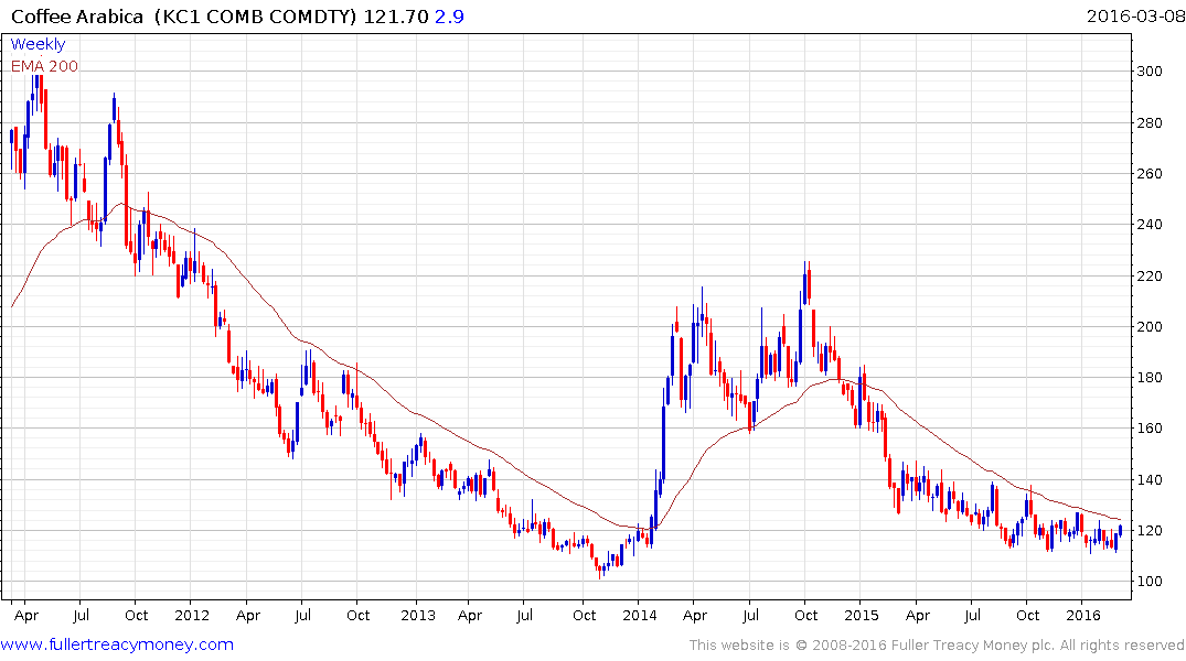 Nybot Coffee Prices Charts